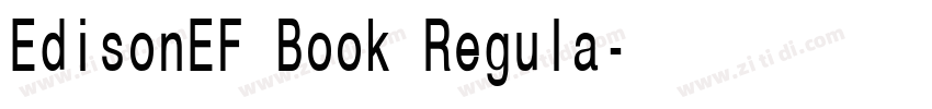 EdisonEF Book Regula字体转换